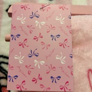 Juicy Couture Pink Bow Pastel Plush Blanket